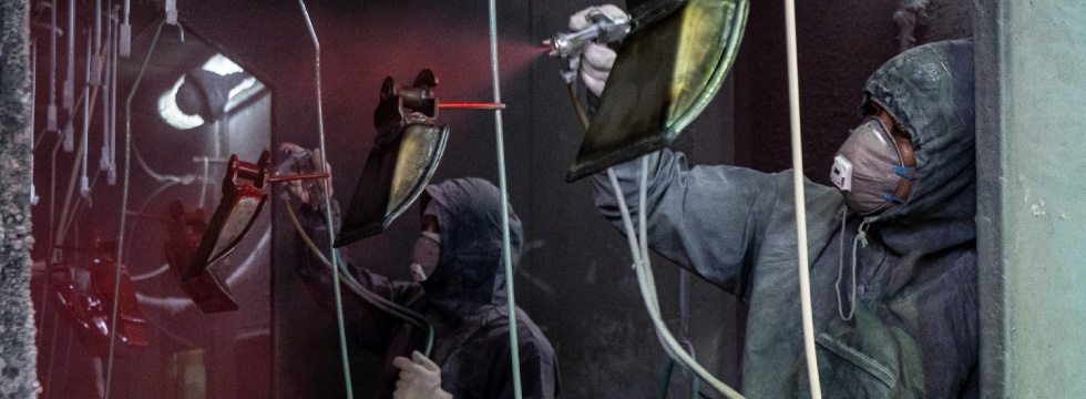 静電塗装ライン